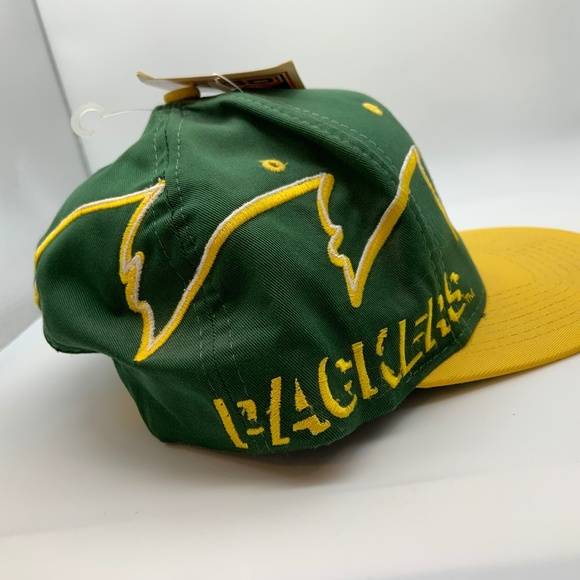 RARE VTG Logo7 90s Green Bay Packers Lightning Bolt Graffiti Snapback WITH TAGS! - Picture 8 of 16